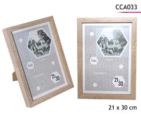 CADRE PHOTO EFFET BOIS 21X30