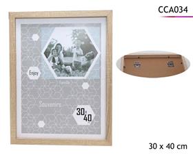 CADRE PHOTO EFFET BOIS 30X40