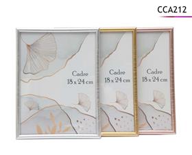 CADRE PVC METALLIQUE 18X24CM