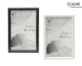 CADRE PVC NOIR ET BLANC 10X15C