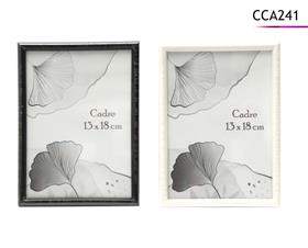 CADRE PVC NOIR ET BLANC 13X18C