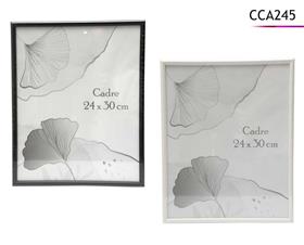 CADRE PVC NOIR ET BLANC 24X30C