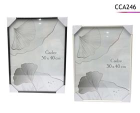 CADRE PVC NOIR ET BLANC 30X40C