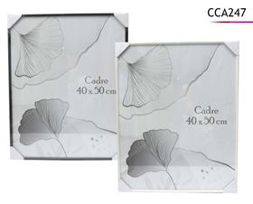 CADRE PVC NOIR ET BLANC 40X50C