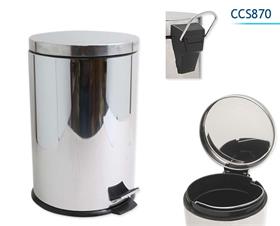 POUBELLE 12L RONDE INOX