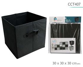 BOITE DE RANGEMENT 30X30 NOIR