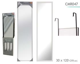 MIROIR PORTE BLANC 30X120CM