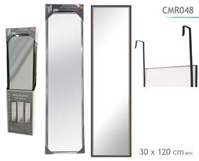 MIROIR PORTE CHROME 30X120CM