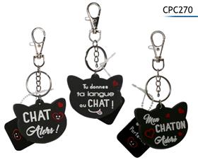 PORTE-CLES PVC CHAT