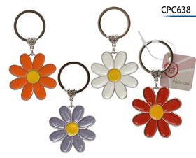 PORTE CLES FLEURS METAL