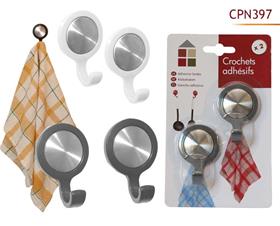 CROCHETS ADHESIFS X2