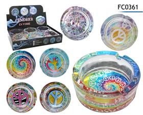 CENDRIER VERRE D8X3.5CM