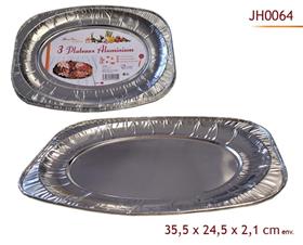 ALUMINIUM PLATEAUX X3  35X24CM