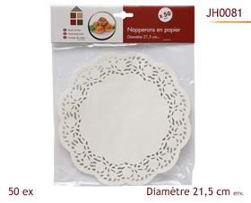 NAPPERONS PAPIER X50 D21.5CM