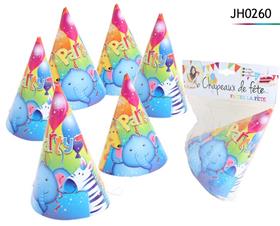 CHAPEAUX X6  DE FETE 15CM*