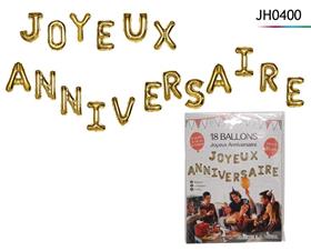 BALLONS JOYEUX ANNIV 35CM