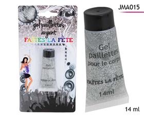 GEL PAILLETTE ARGT CORPS 14ML*