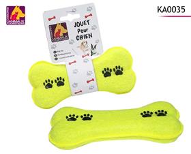 JOUET CHIEN OS TENNIS 16X7.5CM