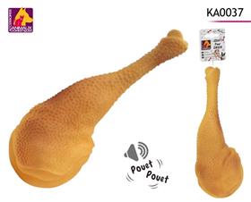 JOUET CHIEN CUISSE POULET 28CM