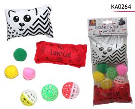 ENSEMBLE 8 JOUETS CHAT