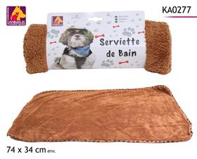 SERVIETTE BAIN ANIMAUX 74X34CM