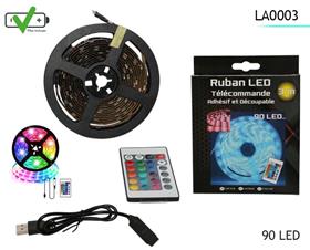 RUBAN 90LED 3M+TELECOMMANDE