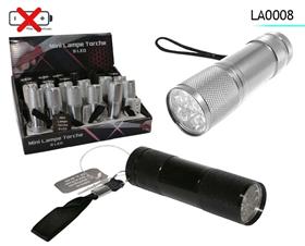 MINI TORCHE ALU 9LED