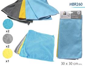 MICROFIBRE CHIFFONS X5 30X30CM