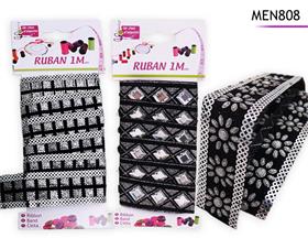 RUBAN 1M DIAMANT NOIR*