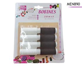 BOBINES FIL X8 150M NOIR/BLANC