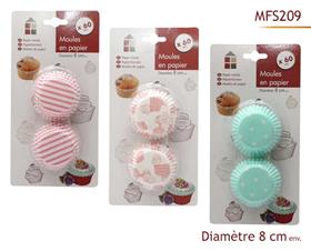 MOULES x60  PAPIER D80MM