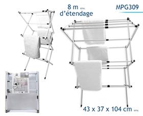 ETENDOIR A LINGE ACCORDEON 8M