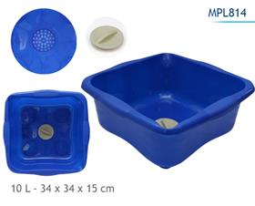 BASSINE RECT 10L + EVACUATION