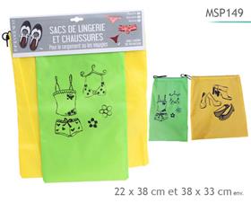 SACS x2  LINGERIE ET CHAUSSURE