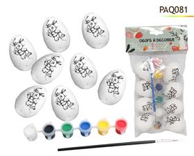 CREA OEUFS X8 POLY DECORER 6CM