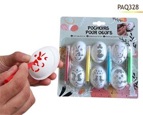 CREA POCHOIRS X6  POUR OEUFS