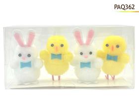 LAPINS/POUSSINS x4  5.5CM*
