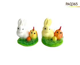 LAPIN/POUSSIN DECO PAQUES 10CM