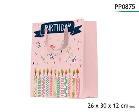 SAC CADEAU "BOUGIES" 26X30X12