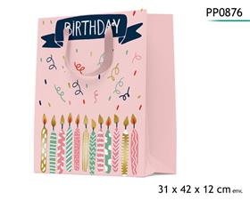 SAC CADEAU "BOUGIES" 31X42X12