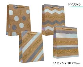 SAC CADEAU KRAFT 26X32X10
