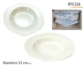 -HOTEL- ASSIETTE CREUSE D23CM