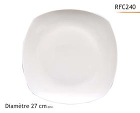 -HOTEL- ASSIETTE CARRE D27CM