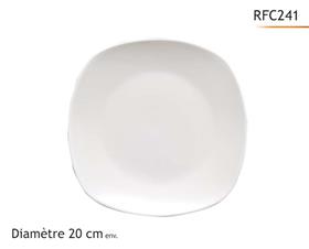 -HOTEL- ASSIETTE CARRE D20CM