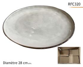 -GALET- ASSIETTE PLATE 28CM
