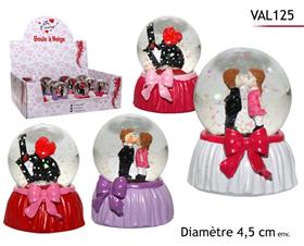 BOULE NEIGE VAL VERRE D45MM*