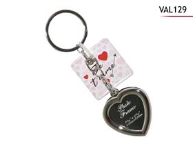 PORTE CLES COEUR CADRE