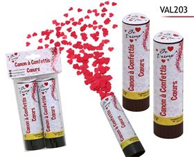 CANONS x2  CONFETTIS COEURS