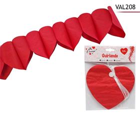 GUIRLANDE 3M COEURS PAPIER